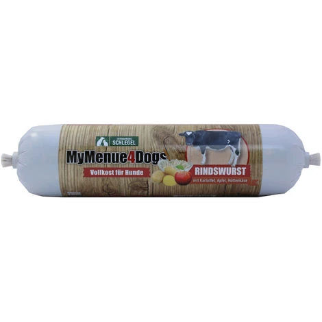 TIERNAHRUNG SCHLEGEL MyMenue4Dogs Hundefutter Rindswurst - 75 G 1 TIERNAHRUNG SCHLEGEL MyMenue4Dogs Hundefutter Rindswurst - 75 G