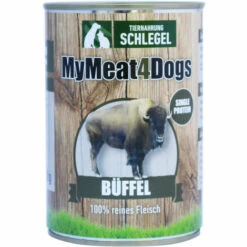 TIERNAHRUNG SCHLEGEL MyMeat4Dogs Hundefutter Reinfleischdose Büffel - 410 G
