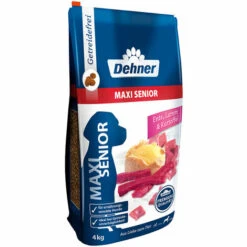 Dehner Premium Hundetrockenfutter Maxi Senior, Ente Und Lamm Mit Kartoffel, 4 Kg