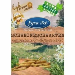 10 Stk. Lyra Pet® Schweineschwarten Naturbelassen & Luftgetrocknet