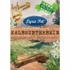 1 Stk. Lyra Pet® Kalbsunterbein Naturbelassen & Luftgetrocknet