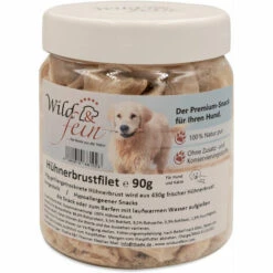 Wild & Fein Hundesnack Hühnchenbrustfilet Gefriergetrocknet, 90 G