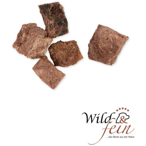 Wild & Fein Hundesnack Wildfleisch, Gefriergetrocknet, 80 G 1 Wild & Fein Hundesnack Wildfleisch, Gefriergetrocknet, 80 G