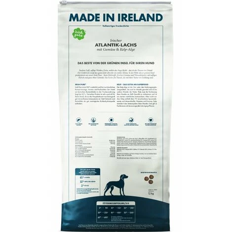 Irish Pure Adult Irischer Atlantik-Lachs Mit Gemüse & Kelp-Alge 1,5 Kg 1,5 Kg Hundefutter Hundetrockenfutter 2 Irish Pure Adult Irischer Atlantik-Lachs Mit Gemüse & Kelp-Alge 1,5 Kg 1,5 Kg Hundefutter Hundetrockenfutter – Bild 2