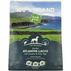 Irish Pure Adult Irischer Atlantik-Lachs Mit Gemüse & Kelp-Alge 4 Kg 4 Kg Hundefutter Hundetrockenfutter