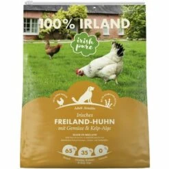 Irish Pure Adult Irisches Freiland-Huhn Mit Gemüse & Kelp-Alge 4 Kg 4 Kg Hundefutter Hundetrockenfutter Trockenfutter