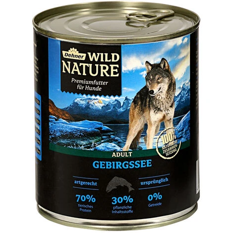 Dehner Wild Nature Hundefutter Adult, Gebirgssee, 6 X 800 G (4.8 Kg) 2 Dehner Wild Nature Hundefutter Adult, Gebirgssee, 6 X 800 G (4.8 Kg) – Bild 2