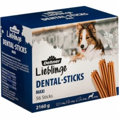 Dehner Hundesnack, Dental Sticks Maxi, Für Hunde Ab 25 Kg, 56 Stück, 2160 G
