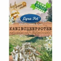 1 Kg Lyra Pet® Kaninchenpfoten Mit Fell Naturbelassen & Luftgetrocknet
