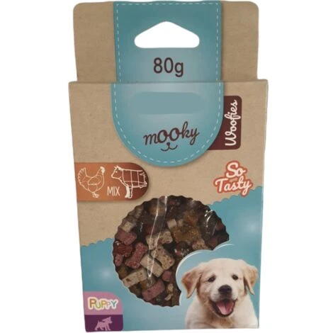 ANIMALLPARADISE Leckerbissen Für Welpen. Form Kleiner Knochen. 80 Gramm. Mix Huhn Rind. 1 ANIMALLPARADISE Leckerbissen Für Welpen. Form Kleiner Knochen. 80 Gramm. Mix Huhn Rind.