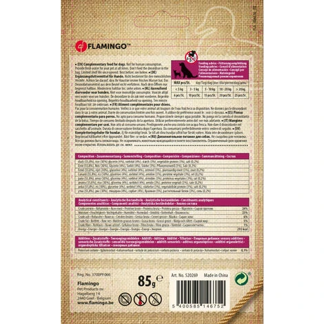 FLAMINGO PET PRODUCTS Bonbonstücke Von Der Ente. Hapki BBQ. Für Hund . 85 G. Glutenfrei . 2 FLAMINGO PET PRODUCTS Bonbonstücke Von Der Ente. Hapki BBQ. Für Hund . 85 G. Glutenfrei . – Bild 2