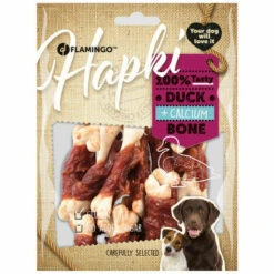 FLAMINGO PET PRODUCTS Calcium-Knochenbonbon Mit Ente. Hapki BBQ. Für Hund. 170 G. Glutenfrei. -HundeSchmaus Verkäufe 52032371 3