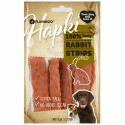 FLAMINGO PET PRODUCTS Kandierte Kaninchenflocken. Hapki BBQ. Für Hunde. 85 G. Glutenfrei. -HundeSchmaus Verkäufe 52032374 3