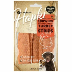 FLAMINGO PET PRODUCTS Bonbon-Truthahnstreifen. Hapki BBQ. Für Hunde. 85 G. Glutenfrei. -HundeSchmaus Verkäufe 52032377 3