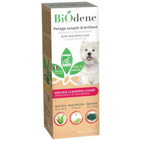 FRANCODEX Nahrungsergänzungsmittel Weiches Und Glänzendes Fell 150ml Für Hunde 2 FRANCODEX Nahrungsergänzungsmittel Weiches Und Glänzendes Fell 150ml Für Hunde – Bild 2