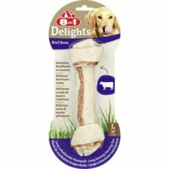 8in1 Delights Hundesnack Kauknochen Beef Leckerli Kausnack Hundefutter