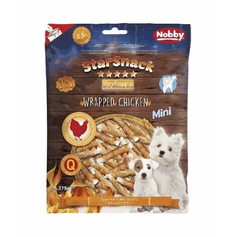 Nobby StarSnack Barbecue MINI Wrapped Chicken Starsnack 50432 0629204921 4033766504327 Nobby 50432 4033766504327 1 Nobby StarSnack Barbecue MINI Wrapped Chicken Starsnack 50432 0629204921 4033766504327 Nobby 50432 4033766504327