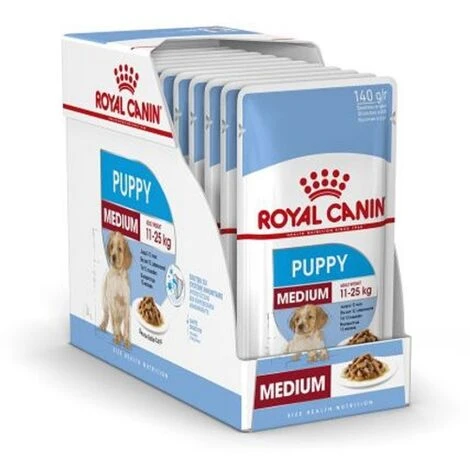 Royal Canin Puppy Medium - Rindfleisch In Sauce - 10 Umschl_ge X 140 G 1 Royal Canin Puppy Medium - Rindfleisch In Sauce - 10 Umschl_ge X 140 G
