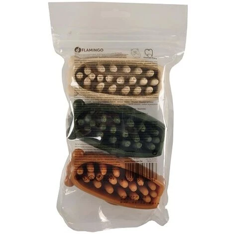 Flamingo Dental Snacks GemÙse Castor 10 Cm - 3 UDs 1 Flamingo Dental Snacks GemÙse Castor 10 Cm - 3 UDs