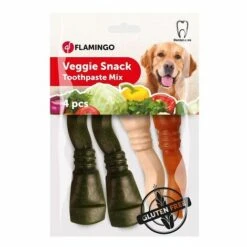 Flamingo Dental Snacks GemÙse Zahnpasta 13 Cm - 4 Einheiten