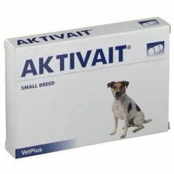 VETPLUS Aktivait -Nahrungserg_nzung Zur UnterstÙtzung Des Zentralnervensystems Bei Hunden Mit Kleinen Rassen. 60 Tassen