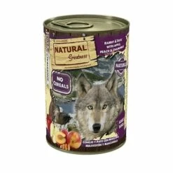 NATURAL GREATNESS NatÙrliche Gr_¤e Fertigstellung Von Lebensmitteln FÙr Hunde Mit Kaninchen Und Ente Mit Apfel, Pfirsich Und Kamille, 6 Dosen X 400 G