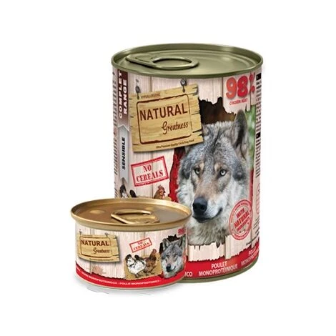 NATURAL GREATNESS NatÙrliche Gr_¤e Monoproteke HÙhnerempfindlichkeit HÜ _meda FÙr Hunde, 24 Dosen X 170 G 1 NATURAL GREATNESS NatÙrliche Gr_¤e Monoproteke HÙhnerempfindlichkeit HÜ _meda FÙr Hunde, 24 Dosen X 170 G