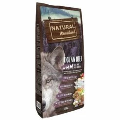 NATURAL WOODLAND Naturaler -Ozean -Di_t Suh Premium Essen FÙr Hund, 12 Kg
