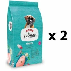 Arion Friends Junior Denken FÙr Welpen Hunde, 28 Kg (Sparpackung 2 X 14 Kg)