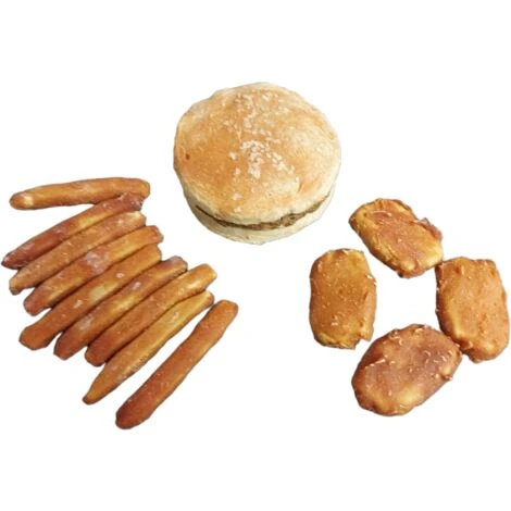 ANIMALLPARADISE Fastfood-Menü Für Hunde Enthält Pommes Frites, Nuggets Und Burger 2 ANIMALLPARADISE Fastfood-Menü Für Hunde Enthält Pommes Frites, Nuggets Und Burger – Bild 2