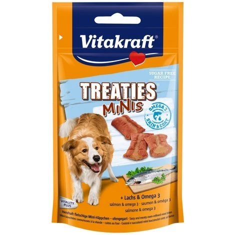 Vitakraft Hundesnack Treaties Minis Lachs & Omega - 8 X 48g 1 Vitakraft Hundesnack Treaties Minis Lachs & Omega - 8 X 48g